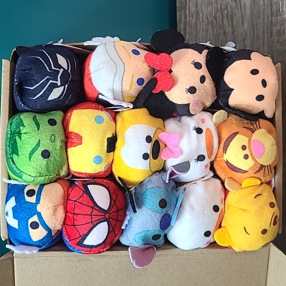 Disney Other - Disney and Marvel Tsum Tsums (Set of 14)